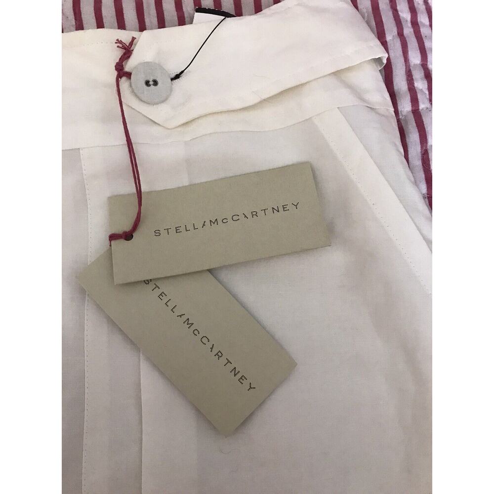 NWT STELLA McCARTNEY SKIRT Sz 40 laced sides Silk Linen Cotton - Picture 6 of 7